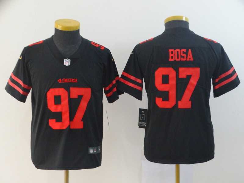 Youth Nike 49ers 97 Nick Bosa Black 2019 NFL Draft First Round Pick Vapor Untouchable Limited Jersey,We sell and wholesale Youth Nike 49ers 97 Nick Bosa Black 2019 NFL Draft First Round Pick Vapor Untouchable Limited Jersey on line form chian!